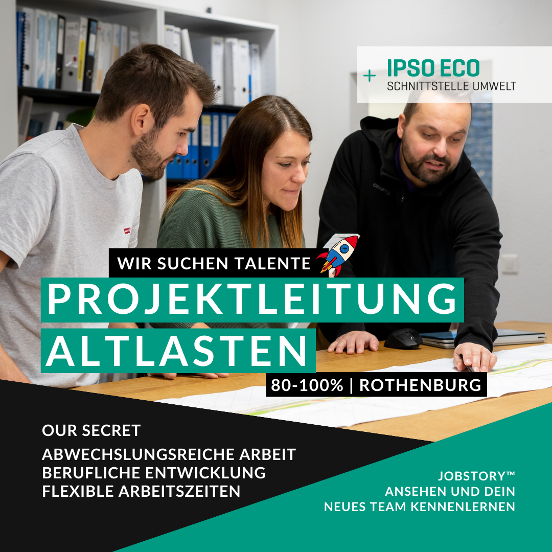 JobStory™ IPSO ECO Projektleitung Altlasten